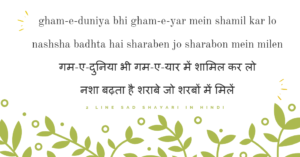 2 line sad shayari in hindi