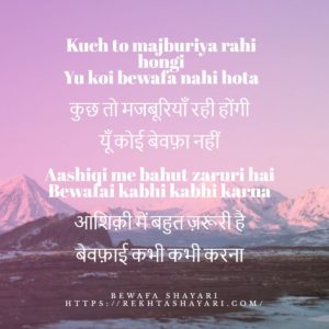 Bewafa Shayari in Hindi for love 2