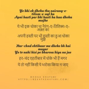 Dhoka Shayari Hindi 5